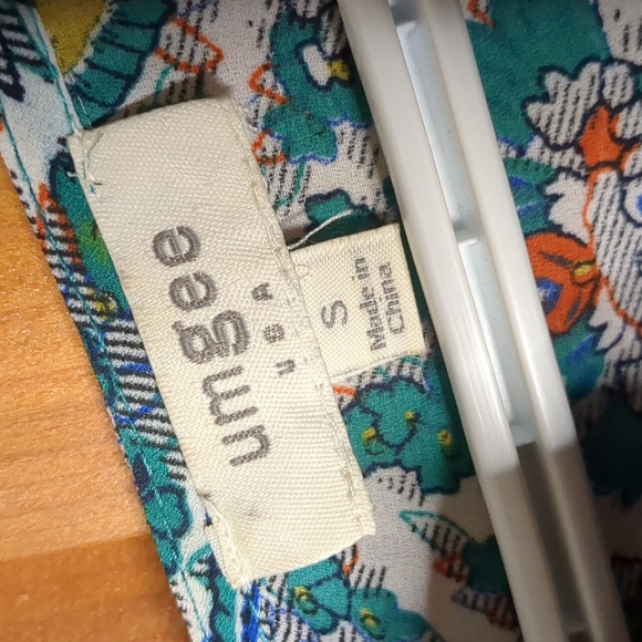 UMGEE* boho western hippy chic lined shorts jumpsuit asymmetric bell sleeve - Picture 12 of 17